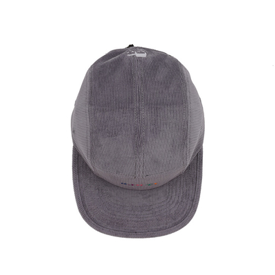 Sports Mesh Sweatband 5 Panel Hat Di Bahan Katun / Nylon / Polyester Kain Corduroy Disesuaikan