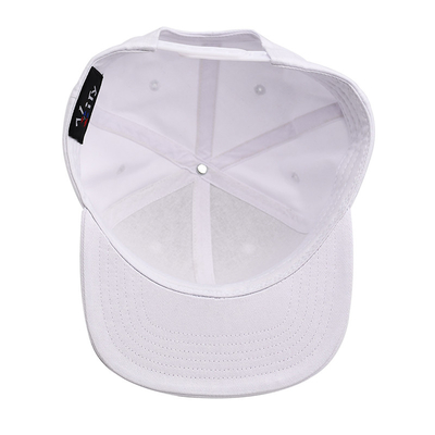 100% kapas 5 panel Custom 3D bordir Logo Outdoor Sport Cap Plastik Buckle Snapback Cap