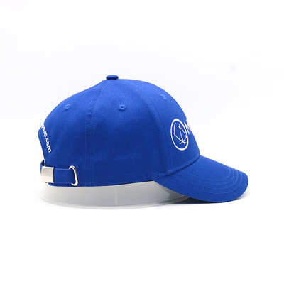 Menjahit Cocok dengan Warna Kain Pada Sepatu Baseball Cap Enam Panel Di Katun Dengan Logo Bordir