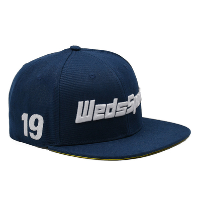 Topi Snapback Bordir Cotton Flat Bill Gorras 3D Untuk Pria