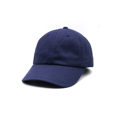 Visor melengkung 6 Panel Baseball Cap dengan logo bordir Mencocokkan jahitan dan jahitan diperkuat