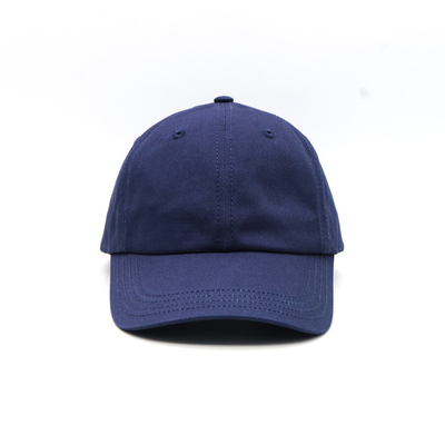 Visor melengkung 6 Panel Baseball Cap dengan logo bordir Mencocokkan jahitan dan jahitan diperkuat