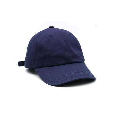 Visor melengkung 6 Panel Baseball Cap dengan logo bordir Mencocokkan jahitan dan jahitan diperkuat