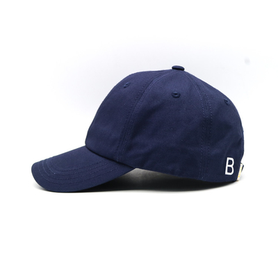Visor melengkung 6 Panel Baseball Cap dengan logo bordir Mencocokkan jahitan dan jahitan diperkuat