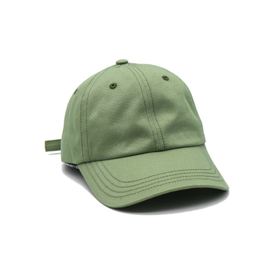 Sesuaikan Warna Unstructured Front Panel Kap Baseball Kap Baja Dengan Kain Cocok Jahit
