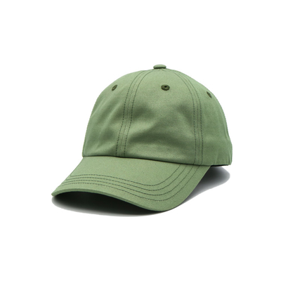 Sesuaikan Warna Unstructured Front Panel Kap Baseball Kap Baja Dengan Kain Cocok Jahit