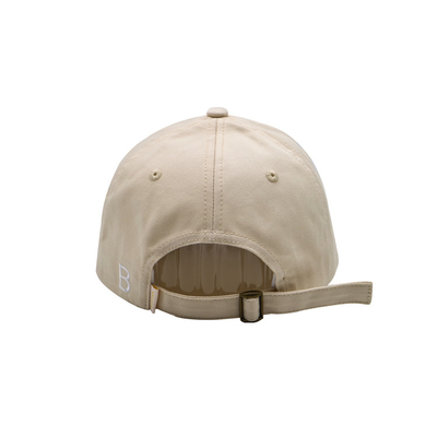 Cap kapas profil yang disesuaikan dengan bentuk tidak terstruktur yang cocok dengan jahitan dan visor melengkung