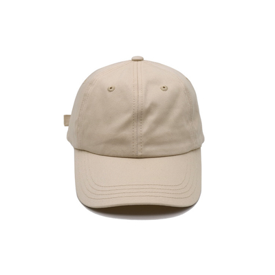 Cap kapas profil yang disesuaikan dengan bentuk tidak terstruktur yang cocok dengan jahitan dan visor melengkung
