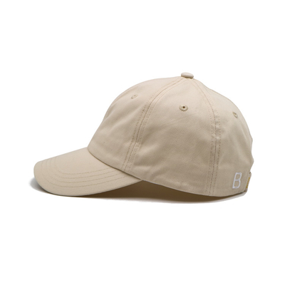 Cap kapas profil yang disesuaikan dengan bentuk tidak terstruktur yang cocok dengan jahitan dan visor melengkung