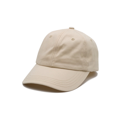 Cap kapas profil yang disesuaikan dengan bentuk tidak terstruktur yang cocok dengan jahitan dan visor melengkung