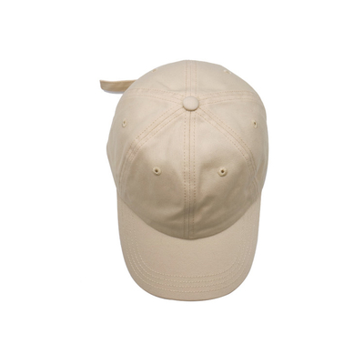 Cap kapas profil yang disesuaikan dengan bentuk tidak terstruktur yang cocok dengan jahitan dan visor melengkung