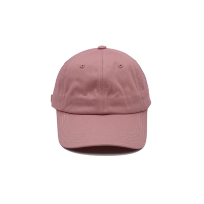 Klasik 6 Panel Kap Baseball Katun Curved Visor Penyesuaian Penutupan / Sweatband