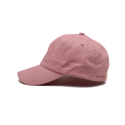 Klasik 6 Panel Kap Baseball Katun Curved Visor Penyesuaian Penutupan / Sweatband