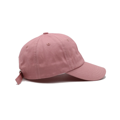 Klasik 6 Panel Kap Baseball Katun Curved Visor Penyesuaian Penutupan / Sweatband