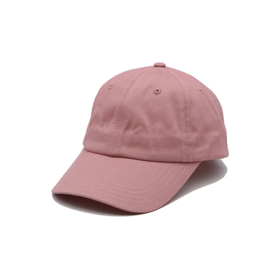 Klasik 6 Panel Kap Baseball Katun Curved Visor Penyesuaian Penutupan / Sweatband