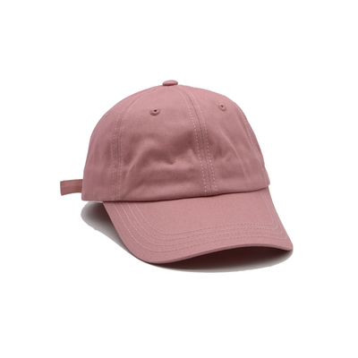Klasik 6 Panel Kap Baseball Katun Curved Visor Penyesuaian Penutupan / Sweatband