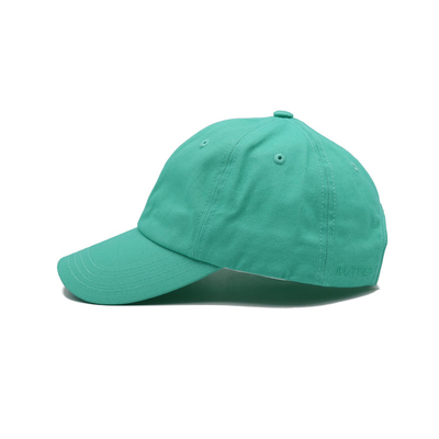 Cap Baseball Baja Diperkuat Dengan Logo Bordir Visor melengkung Dan Mencocokkan jahitan