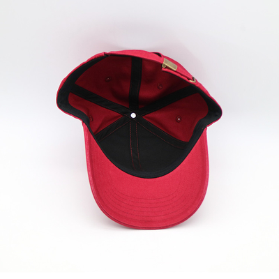Cap Baseball 6 Panel yang dapat disesuaikan dengan jahitan yang diperkuat dan tali yang dapat disesuaikan