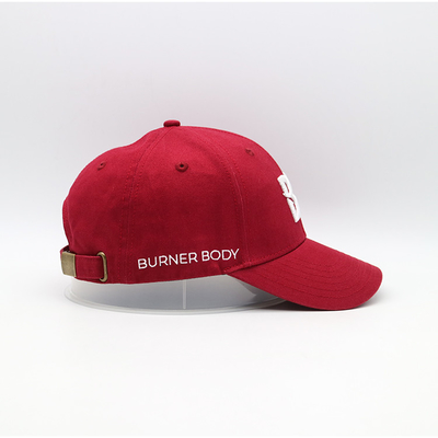 Cap Baseball 6 Panel yang dapat disesuaikan dengan jahitan yang diperkuat dan tali yang dapat disesuaikan