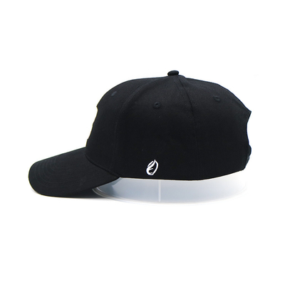 Profil tali yang dapat disesuaikan 6 Panel Baseball Cap dengan visor melengkung dan jahitan diperkuat