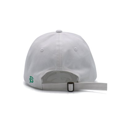 Logo bordir 6 Panel Baseball Cap Dengan Tali Adjustable Dan Kain Katun