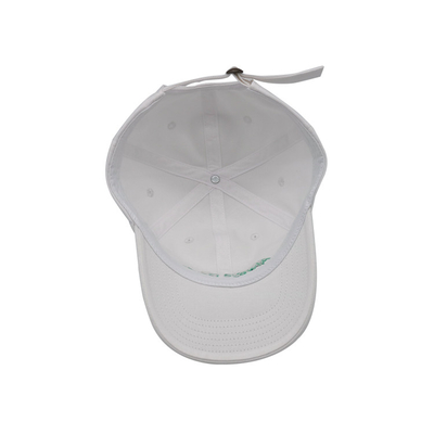 Logo bordir 6 Panel Baseball Cap Dengan Tali Adjustable Dan Kain Katun