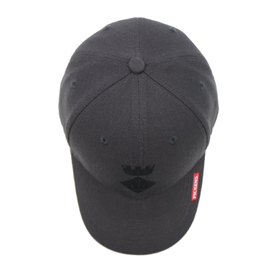 Sesuaikan Kap Baseball 6 Panel Baja Dengan Bentuk Terstruktur Dengan Logo Bordir