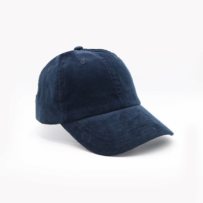 6 Panel Baseball Cap dengan jahitan yang kokoh Panel depan terstruktur Dan visor melengkung