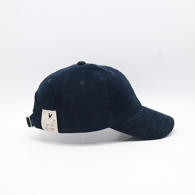 6 Panel Baseball Cap dengan jahitan yang kokoh Panel depan terstruktur Dan visor melengkung