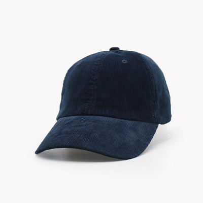 6 Panel Baseball Cap dengan jahitan yang kokoh Panel depan terstruktur Dan visor melengkung