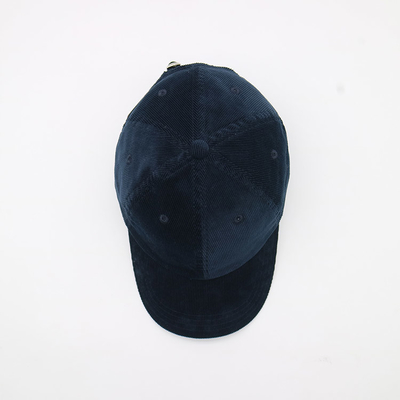 6 Panel Baseball Cap dengan jahitan yang kokoh Panel depan terstruktur Dan visor melengkung