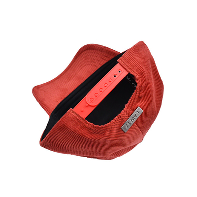 Tali 5 Panel Baseball Cap dengan jahitan diperkuat dan visor melengkung