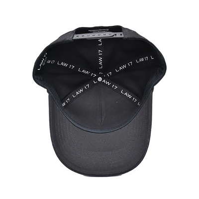 Profil 5 Panel Baseball Cap dengan visor melengkung dan tali diatur
