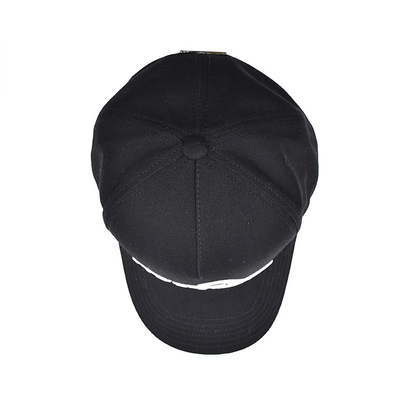 Profil 5 Panel Baseball Cap dengan visor melengkung dan tali diatur
