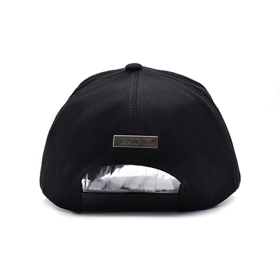 Sesuaikan Kap Baseball 5 Panel Kap Baseball dengan Visor melengkung tali yang dapat disesuaikan dan bentuk terstruktur