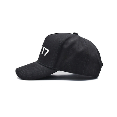 Sesuaikan Kap Baseball 5 Panel Kap Baseball dengan Visor melengkung tali yang dapat disesuaikan dan bentuk terstruktur