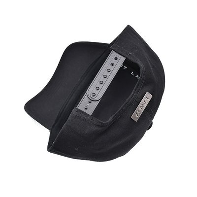 Sesuaikan Kap Baseball 5 Panel Kap Baseball dengan Visor melengkung tali yang dapat disesuaikan dan bentuk terstruktur