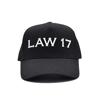 Sesuaikan Kap Baseball 5 Panel Kap Baseball dengan Visor melengkung tali yang dapat disesuaikan dan bentuk terstruktur