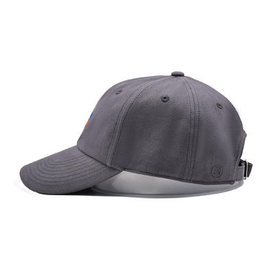 Cap Baseball Baja Brodered Dengan Visor Curved Bentuk Tidak Terstruktur 6 Eyelets