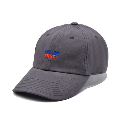 Cap Baseball Baja Brodered Dengan Visor Curved Bentuk Tidak Terstruktur 6 Eyelets