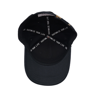 Custom Structured Baseball Cap Dengan Sweatband Baja Dan Penutupan Tali Yang Bisa Disesuaikan