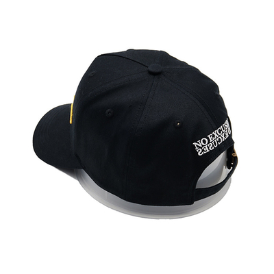 Custom Structured Baseball Cap Dengan Sweatband Baja Dan Penutupan Tali Yang Bisa Disesuaikan