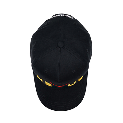 Custom Structured Baseball Cap Dengan Sweatband Baja Dan Penutupan Tali Yang Bisa Disesuaikan