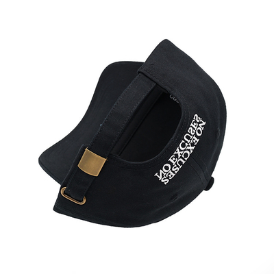 Custom Structured Baseball Cap Dengan Sweatband Baja Dan Penutupan Tali Yang Bisa Disesuaikan