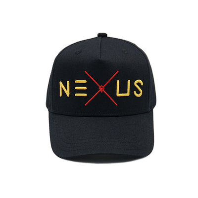 Custom Structured Baseball Cap Dengan Sweatband Baja Dan Penutupan Tali Yang Bisa Disesuaikan