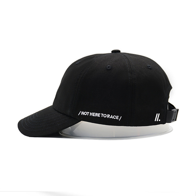 Unstructured 6 Panel Baseball Cap With Curved Visor Customize Color Konstruksi panel depan