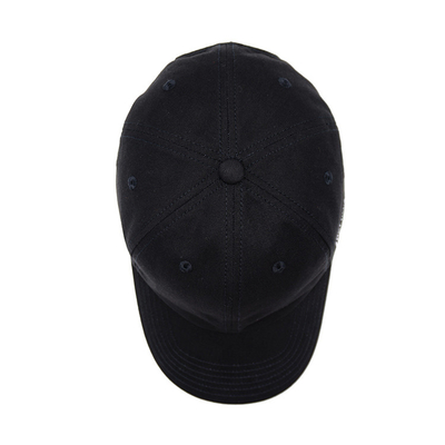 Unstructured 6 Panel Baseball Cap With Curved Visor Customize Color Konstruksi panel depan