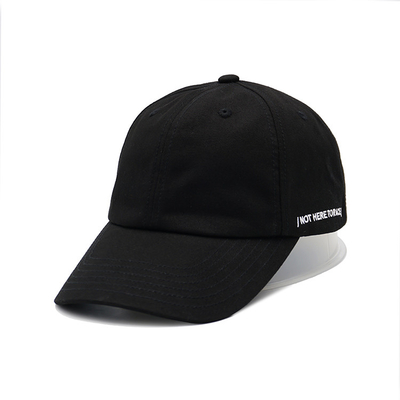 Unstructured 6 Panel Baseball Cap With Curved Visor Customize Color Konstruksi panel depan
