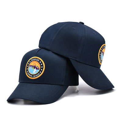 Dibangun 5 Panel Baseball Cap Dengan Mencocokkan jahitan Diperkuat jahitan Soft Sweatband