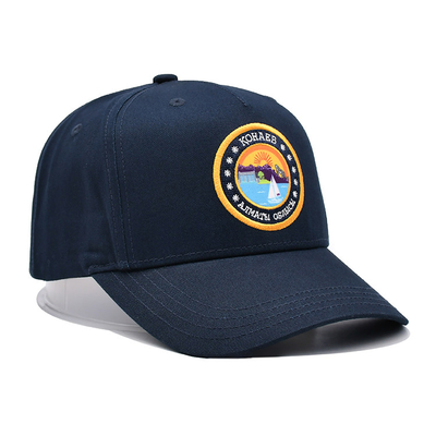 Dibangun 5 Panel Baseball Cap Dengan Mencocokkan jahitan Diperkuat jahitan Soft Sweatband